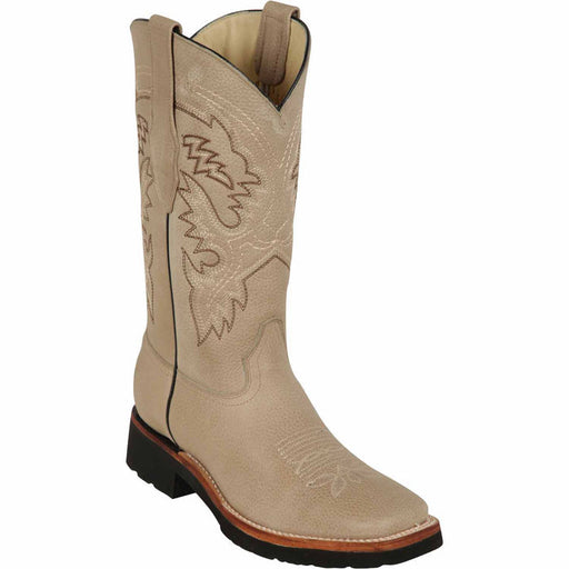 Botas de Cuero Punta Ancha