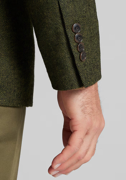 1905 Collection Tailored Fit Herringbone Sportcoat - Big & Tall - Image 4