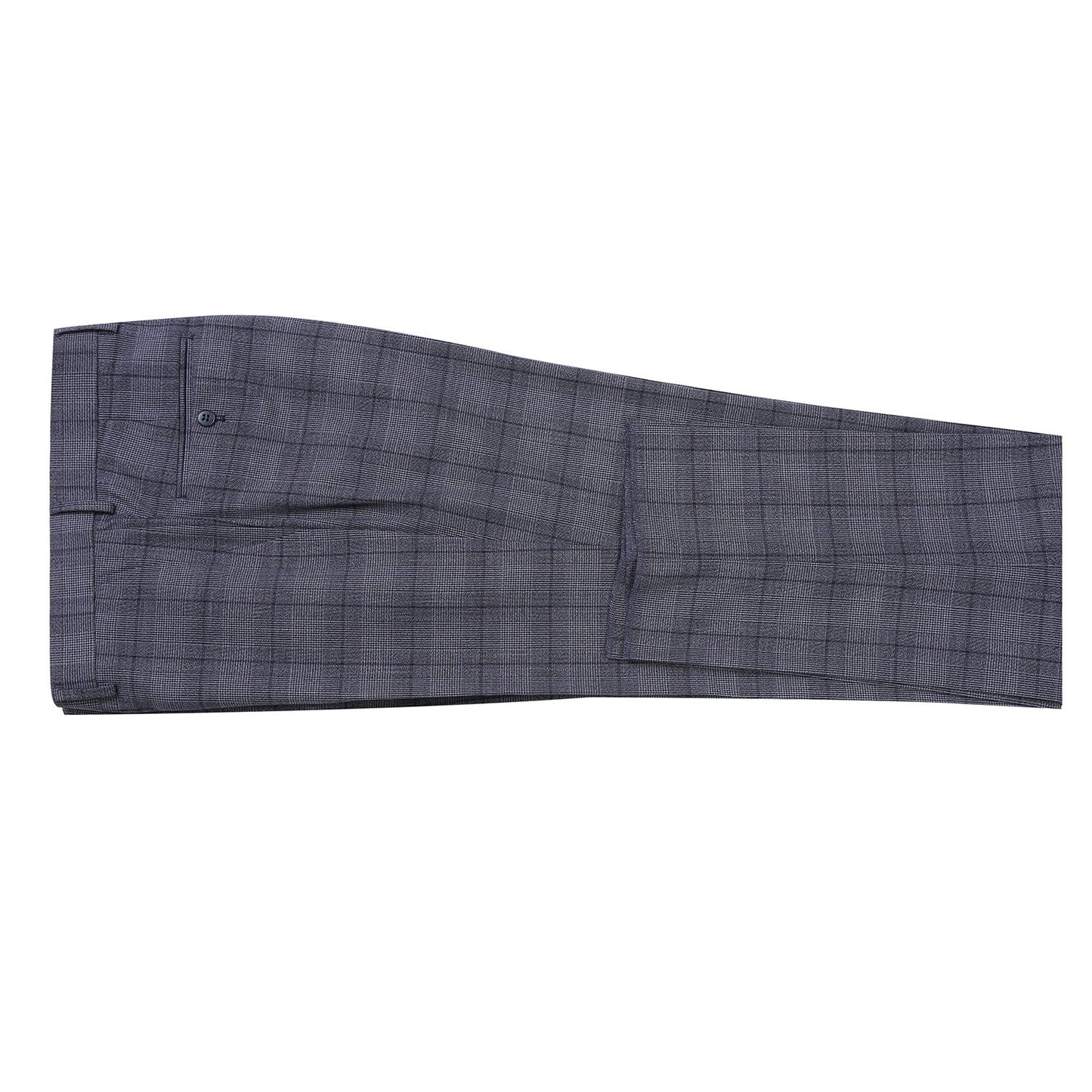 293-30 Men's Classic Fit Checked Suits - Image 8