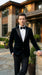 Mens Black Tuxedo Blazer – James Bond Inspired 007 Style Formal Dinner Jacket for Wedding and Evening Wear