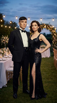 Mens Black Tuxedo Blazer – Peaky Blinders Thomas Shelby Inspired Classic Formal Blazer for Men Vintage British Style Jacket