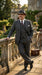 Al Capone Men’s Charcoal Gray Stripe 3-Piece Gangster Style Suit – 1920s Jazz Club Inspired Formal Suit Outfit