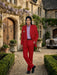 Men’s Red Suit Michael Jackson Award Ceremony Inspired Jacket – Classic Double Breasted Formal Suit , Stylish Party Dinner Jacket, Vintage Stage Wear