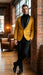 Men's Gold Shawl Lapel Blazer Tuxedo Dinner Jacket – Luxury Formal Blazer Jacket for Wedding, Party and Evening Events