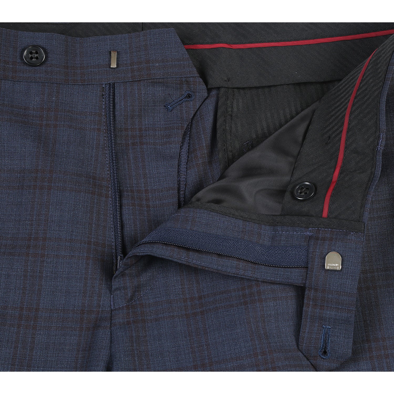 566-3 Men's Classic Fit Wool Suits - Image 8