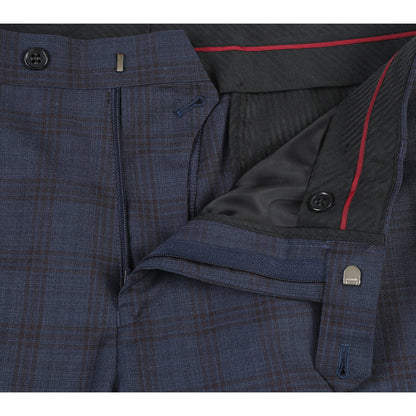 566-3 Men's Classic Fit Wool Suits - Image 8
