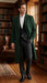 Men’s Hunter Green Full-Length Wool Overcoat – Classic Winter Dress Coat for Formal and Casual Wear Topcoat Mens Wintercoat