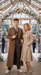 Men’s Brown Cotton Trench Coat Doctor Who 10th Doctor Inspired Long Coat – Classic Gabardina Style Overcoat, Vintage Winter Costume Jacket