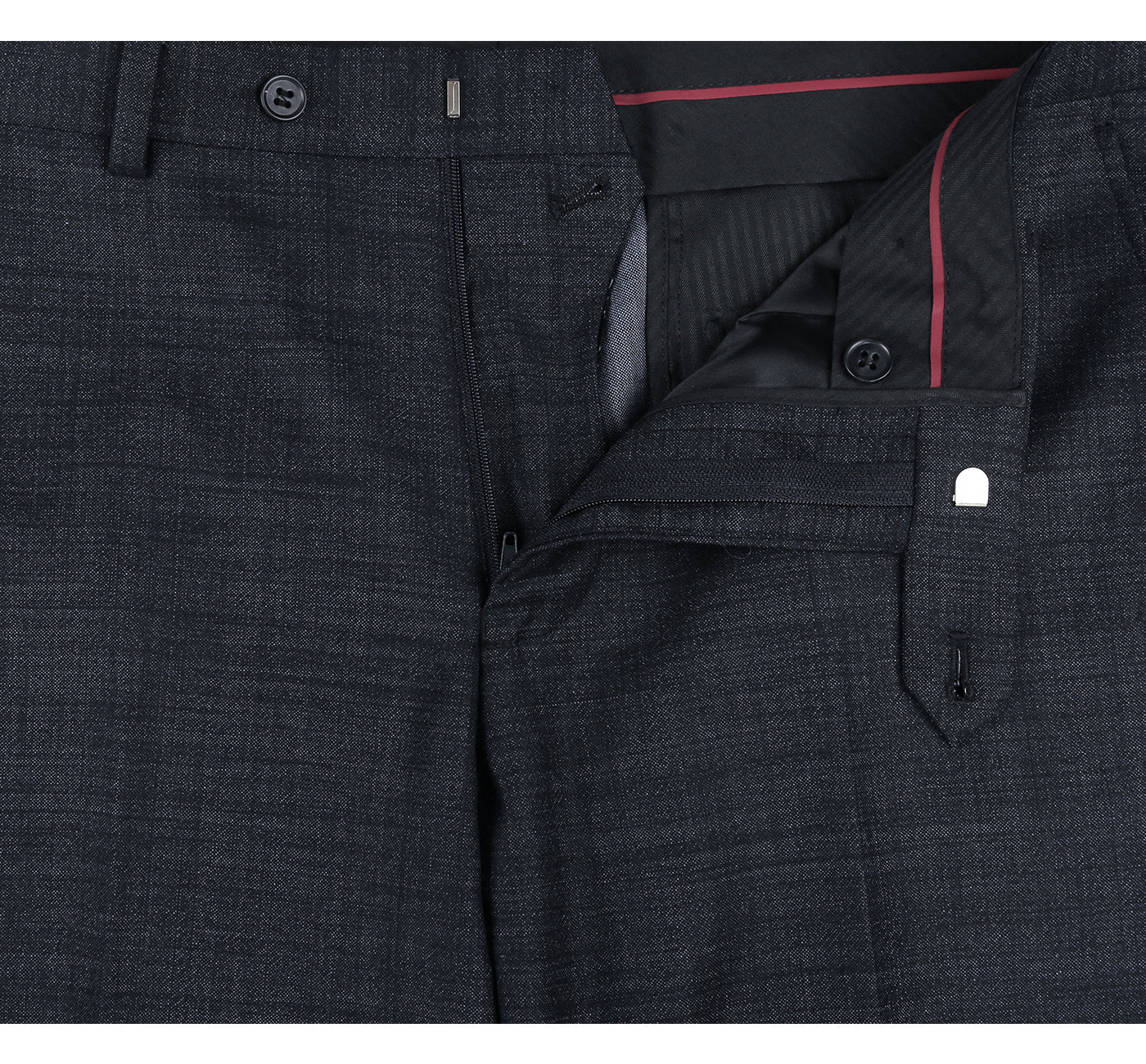 558-2 Men's Two Piece Slim Fit Wool Blend Suit - Image 8