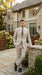 Big and Tall Men’s Gray Suit Separates with 2 Button Jacket and Matching Pants, Formal Dress Suit