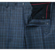 293-6 Men's Two Piece Classic Fit Windowpane Check Dress Suit