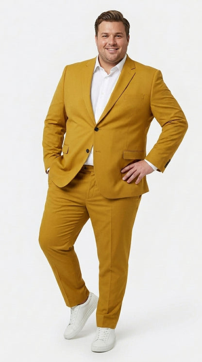 Men’s Gold Mustard Color Suit – Wedding & Prom Formal Suit Outfit, Modern Blazer and Pants