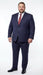 Men’s Navy Blue and Burgundy Checkered Two-Piece Suit Plaid Windowpane – Flat Front Pants or Pleated Wide Leg Pants - 100% Wool
