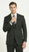 Men’s Black Pinstripe 3 Piece Suit – Vested Formal Business Suit for Wedding, Office, Prom and Party Wear