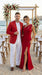 Men’s Red Linen Blazer, Lightweight Business Casual Wedding Sport Coat Jacket