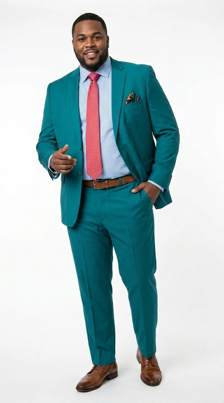 Men’s Teal Green Dark Turquoise Suit – Elegant Formal Suit for Business, Wedding, Party and Modern Style Wear Modern Fit