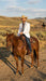 Men’s White Western Blazer with Black Trim – Classic Cowboy Style