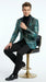Men’s Black and Turquoise Blue With teal green Sequin Dinner Jacket, Formal Prom Wedding Paisley Floral Mardi Gra Pattern
