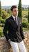 Men’s Black Double Breasted Blazer, Formal Wedding Business Casual Sport Coat Jacket