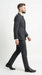 Men’s Black Pinstripe Double Breasted Suit – Classic Formal Business Suit Office and Evening Wear Modern Fit Conservative pattern