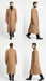 Men’s Full-Length Camel Overcoat – Classic Long Microfiber-Blend Coat for Winter and Formal Wear Maxi Duster Coat