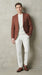 Mens Rustic Brown Light Burnt Orange Copper Blazer – Classic Fit Single Breasted Formal Casual Dress Jacket
