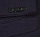 293-13 Men's Classic Fit Single Breasted Black Micro Check Notch Lapel Suits