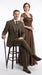 Men’s Edwardian Brown Plaid 3-Piece Suit – Vintage Double-Breasted Vest Wedding and Formal Suit
