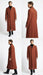 Men’s Full-Length Cognac Overcoat – Premium Wool-Blend Long Dress Coat for Winter and Formal Wear in Rust Brick Color