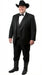 Black Western Tuxedo for Men | Classic Three Piece Formal Wedding Peak Lapel with Trim Collar Cowboy Suit