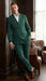 Vitali Brand Men’s Emerald Green Double Breasted Suit – Modern Fit Side Vented