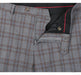 293-7 Men's Two Piece Slim Fit Stretch Windowpane Check Dress Suit
