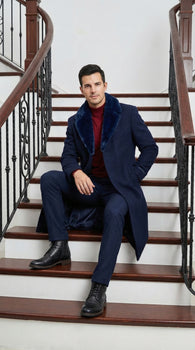 long dress coat for men High-Quality Light Tan Men's Long wool trench coat men Suit for Prom, Dinner, and Formal Events