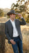 Mens Charcoal Grey Three Buttons Western Blazer – Classic Fit Cowboy Style Three Button Formal Dress Jacket