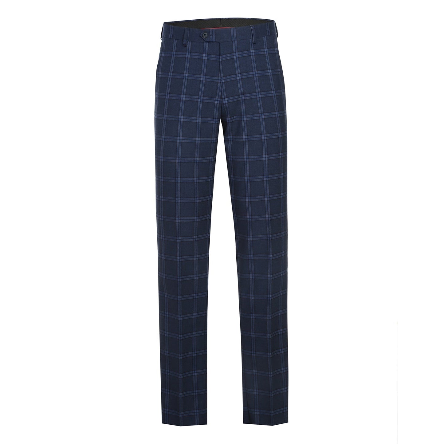 293-22 Men's Slim Fit Checked Suits - Image 8