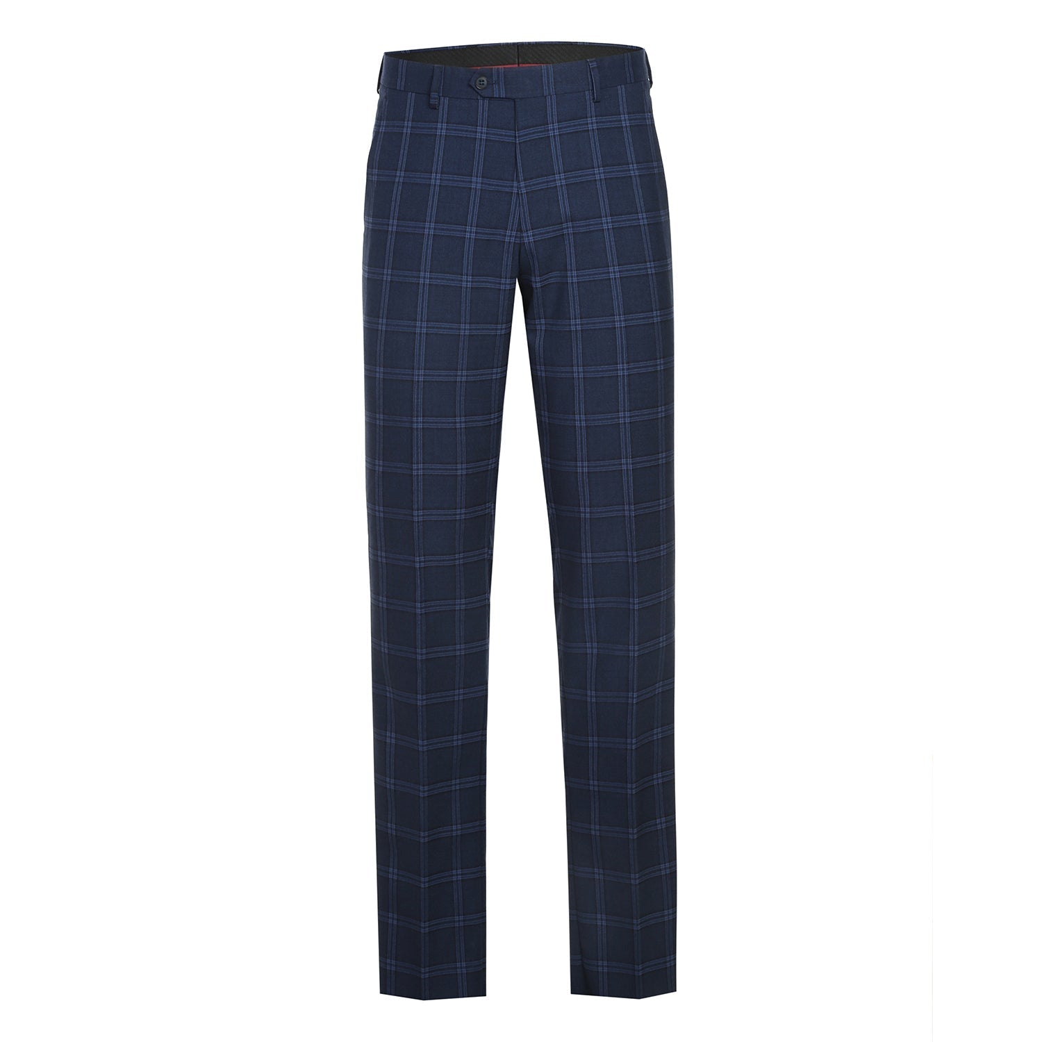 293-22 Men's Slim Fit Checked Suits - Image 8