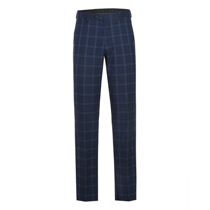 293-22 Men's Slim Fit Checked Suits - Image 8