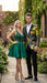 Men’s Yellow Tuxedo Black and Gold Floral Pattern Blazer | Formal Jacket - Prom Dinner Jacket + Black Pants + Bowtie