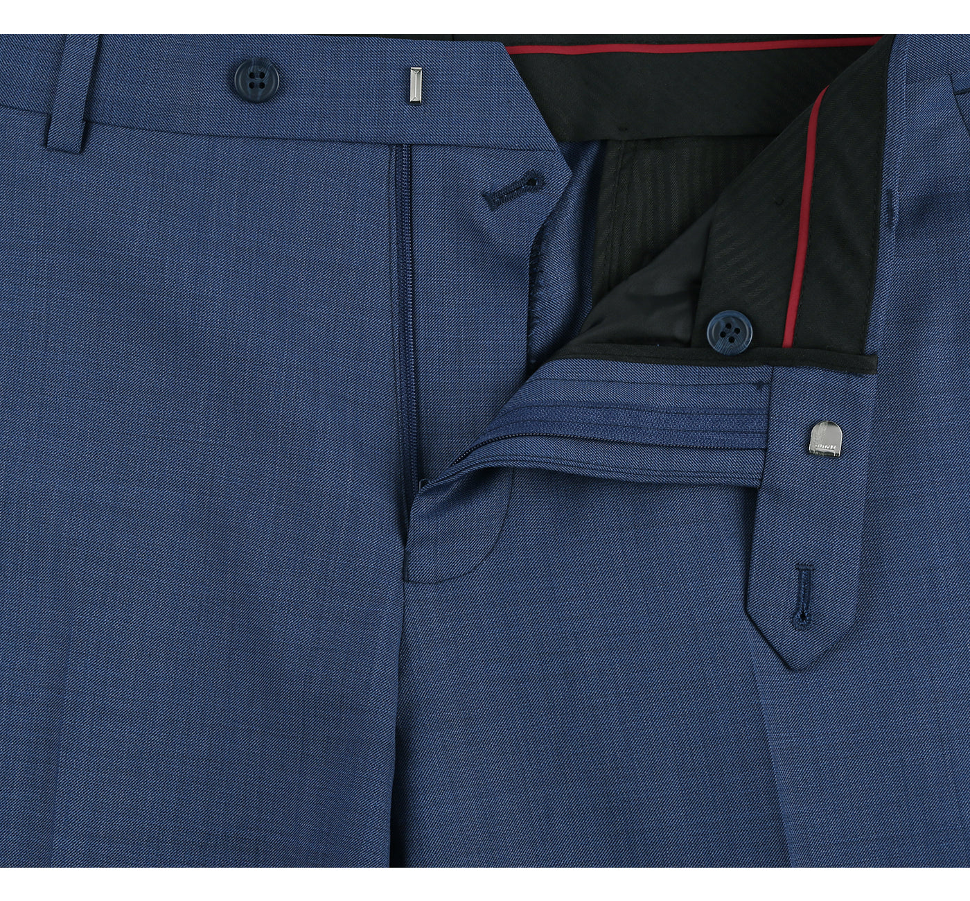 557-1 Men's 2-Piece Slim Fit Single Breasted Wool Suit - Image 8