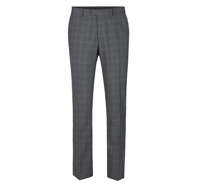 Designer Suit 278-1 Men's 3-Piece Classic Fit Single Breasted Windowpane Suit