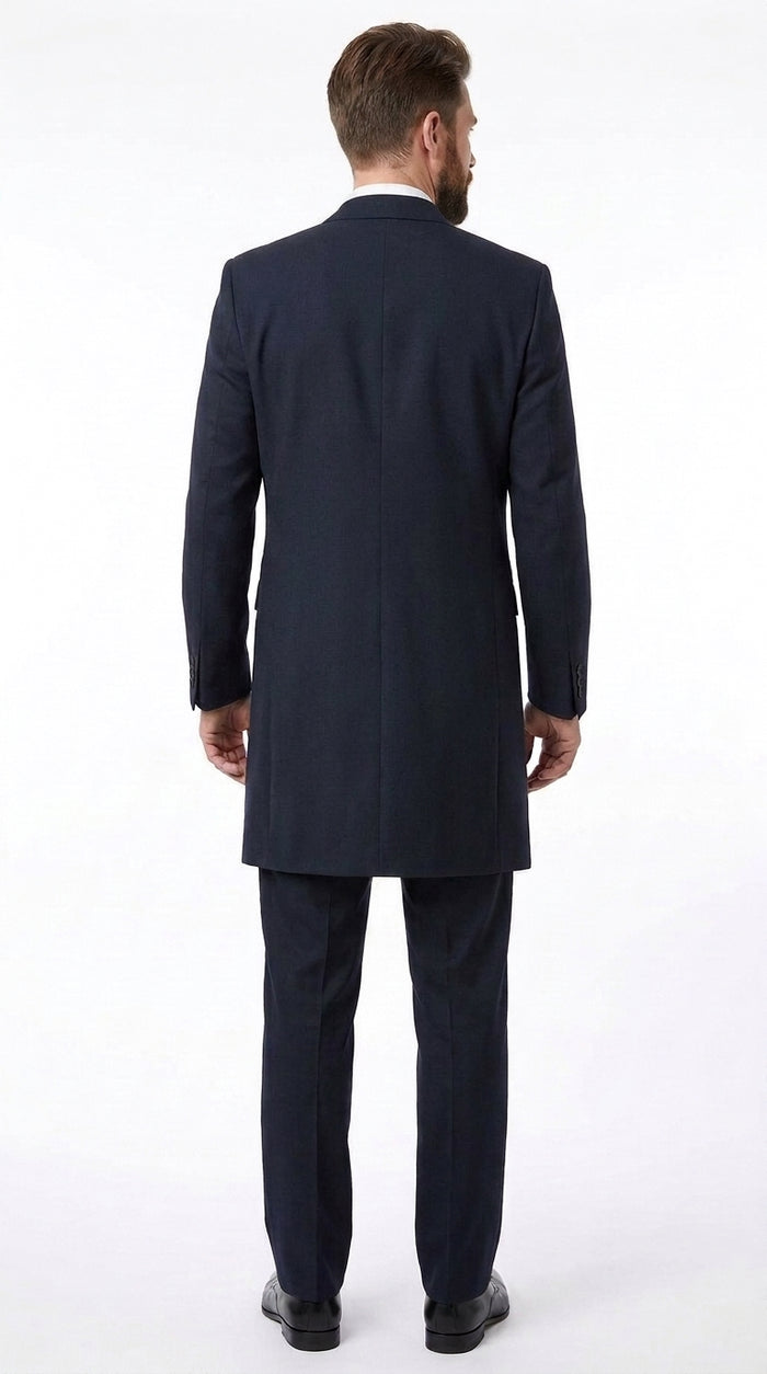 Men’s Black Mandarin Collar Suit – Matrix Neo Inspired Long Jacket & Pants Formal Suit