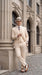 Men’s Ivory Cream Pinstripe 3-Piece Suit – 1920s Gangster Gatsby Wedding and Formal Suit