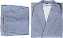 Mens Seersucker Pants - Summer Casual Pinstripe Modern Fit in Color Navy Blue