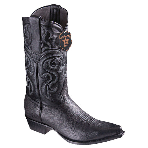 Botas de Piel Cuello de Toro con Punta Recortada