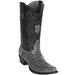Grey Caiman Cowboy Boots - Snip Toe
