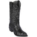 Black Hornback Caiman Western Boots J-Toe