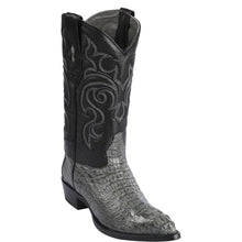 Grey Hornback Caiman Western Boots J-Toe