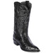 Black Ostrich Cowboy Boots