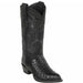Men's Black Ostrich Boots