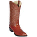 Eel Skin Western Boots - Cognac